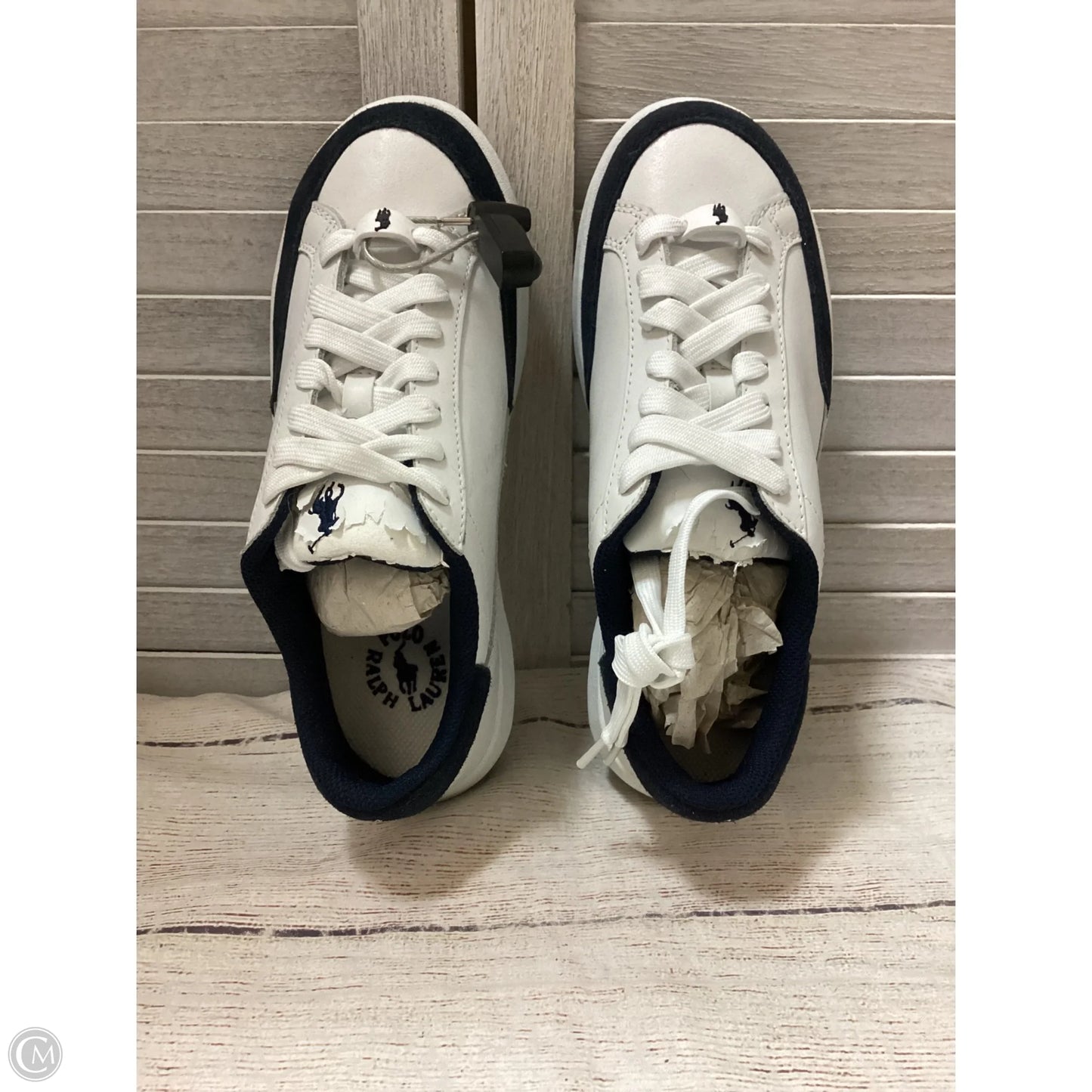 Shoes Sneakers By Polo Ralph Lauren In Cream, Size: 7