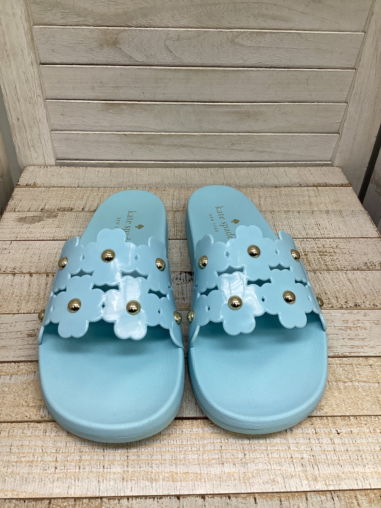 Sandals Flats By Kate Spade In Blue, Size: 10