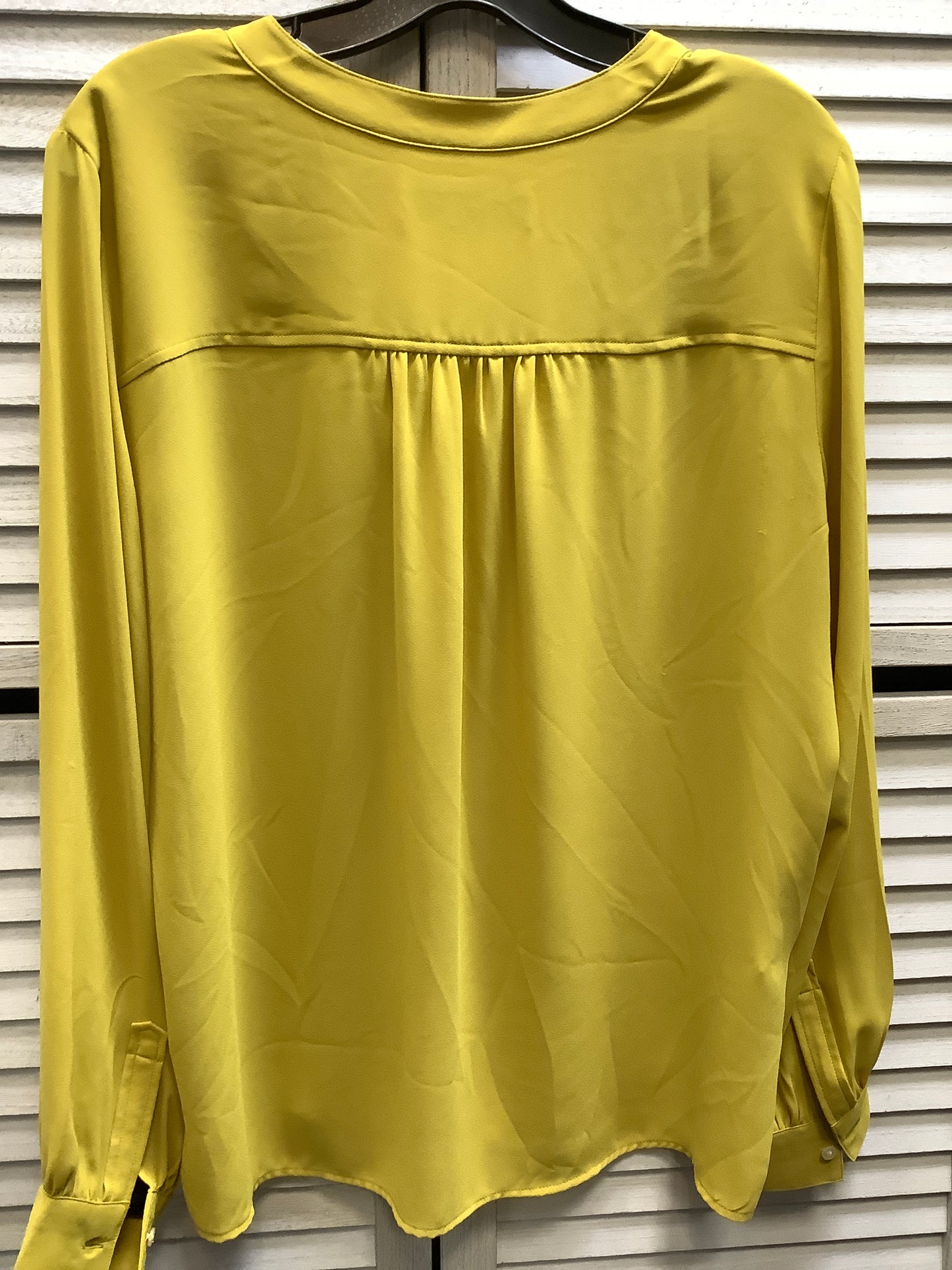 Top Long Sleeve By Loft In Yellow, Size: M