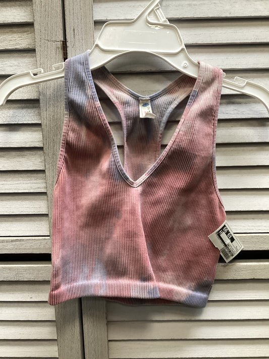 Athletic Tank Top By Free People In Tie Dye Print, Size: S