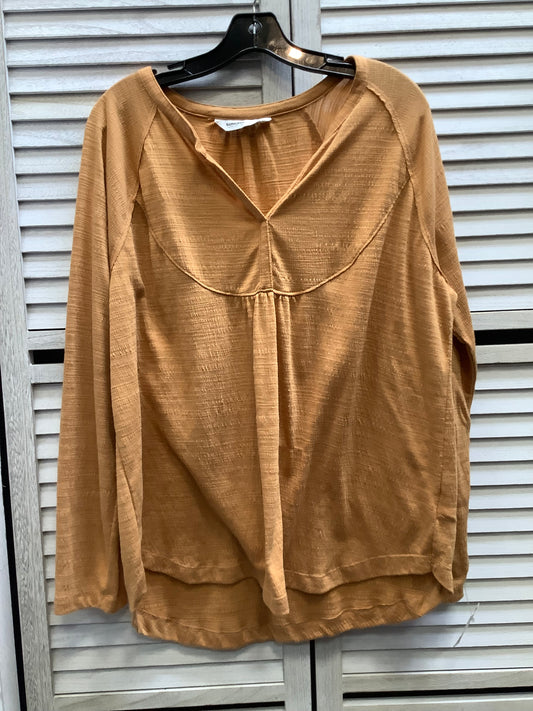 Top Long Sleeve By Sonoma In Orange, Size: Xl