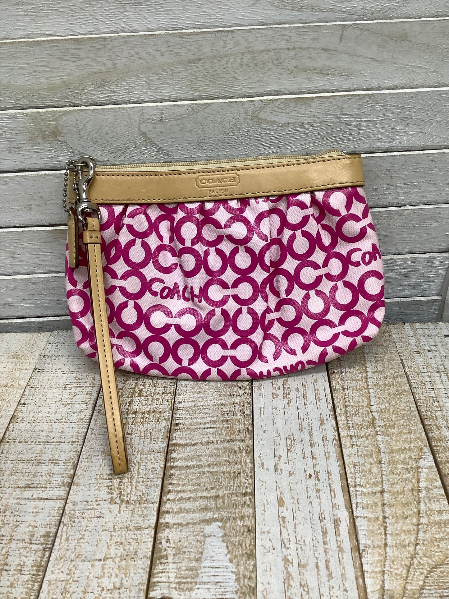 Wristlet Designer By Coach, Size: Medium