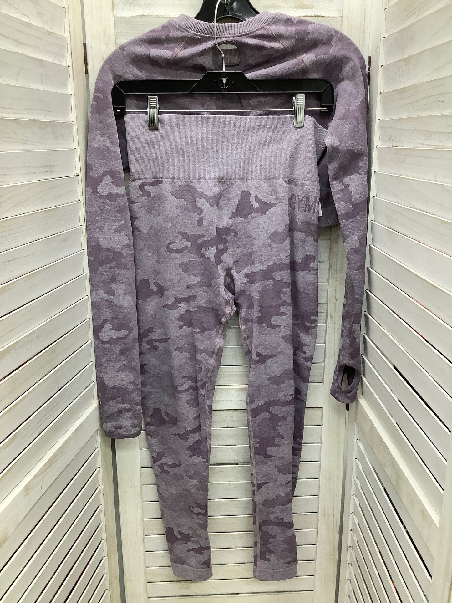 Athletic Pants 2pc By Gym Shark In Purple, Size: M