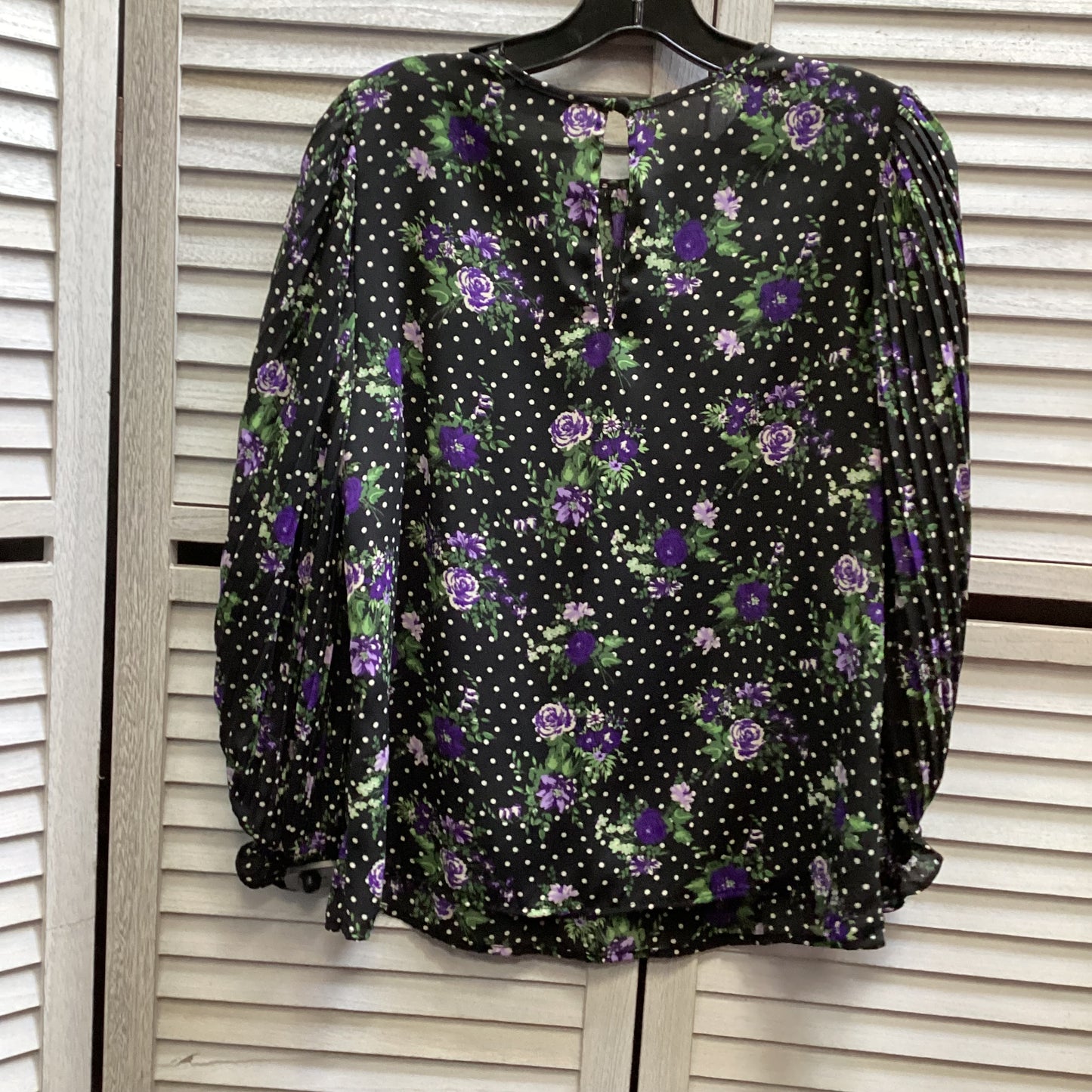 Top Long Sleeve By Eva Mendes In Floral Print, Size: S