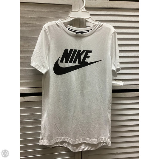 Top Short Sleeve By Nike In White, Size: S