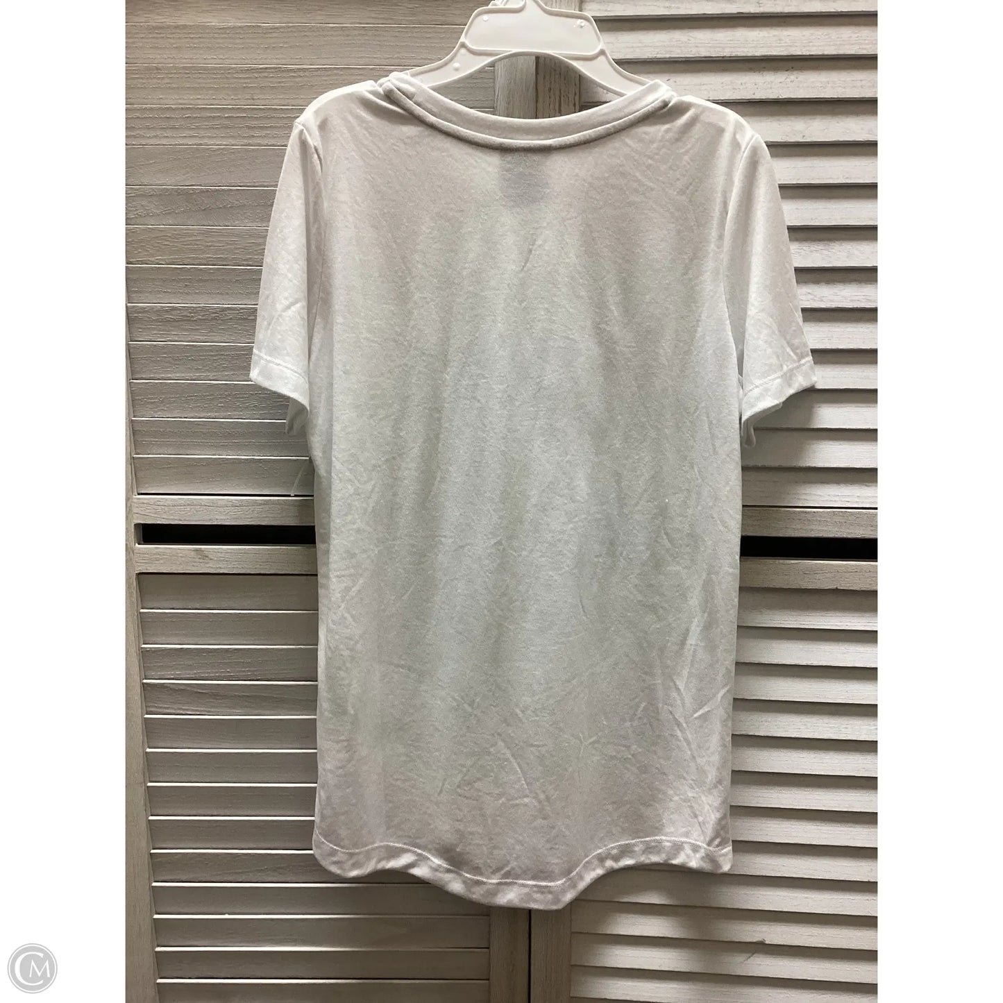 Top Short Sleeve By Nike In White, Size: S