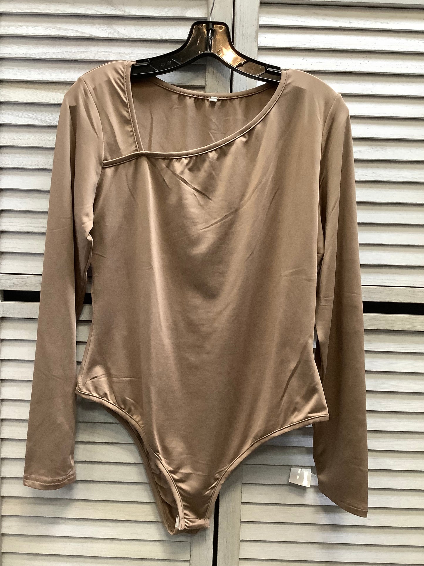 Bodysuit By Clothes Mentor In Tan, Size: Xl