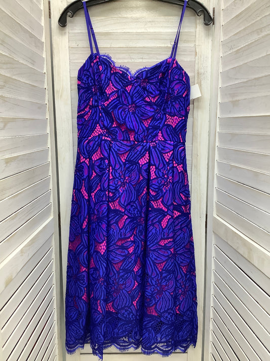 Dress Casual Midi By Lilly Pulitzer In Blue & Pink, Size: 0