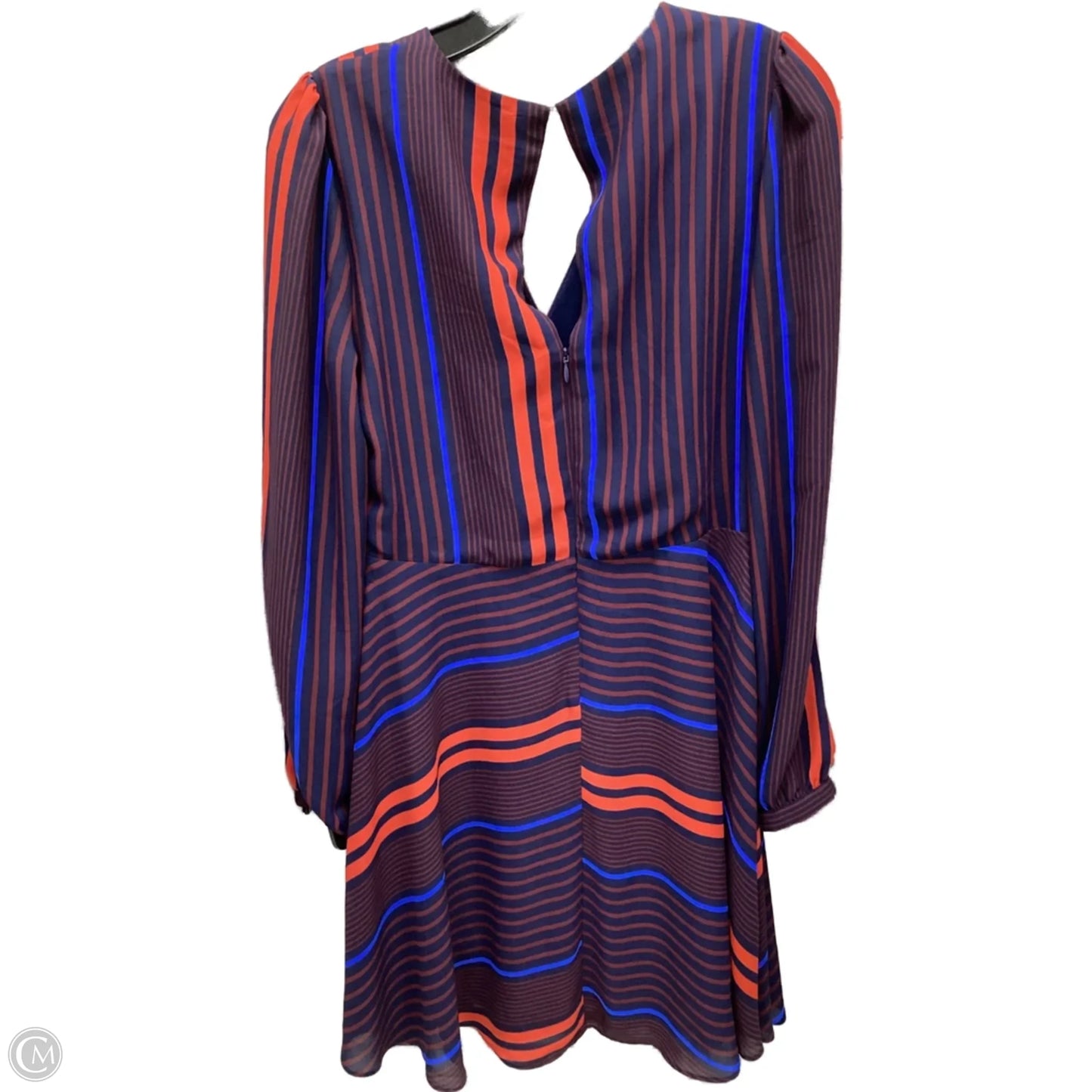 Dress Casual Short By Express In Blue & Red, Size: M