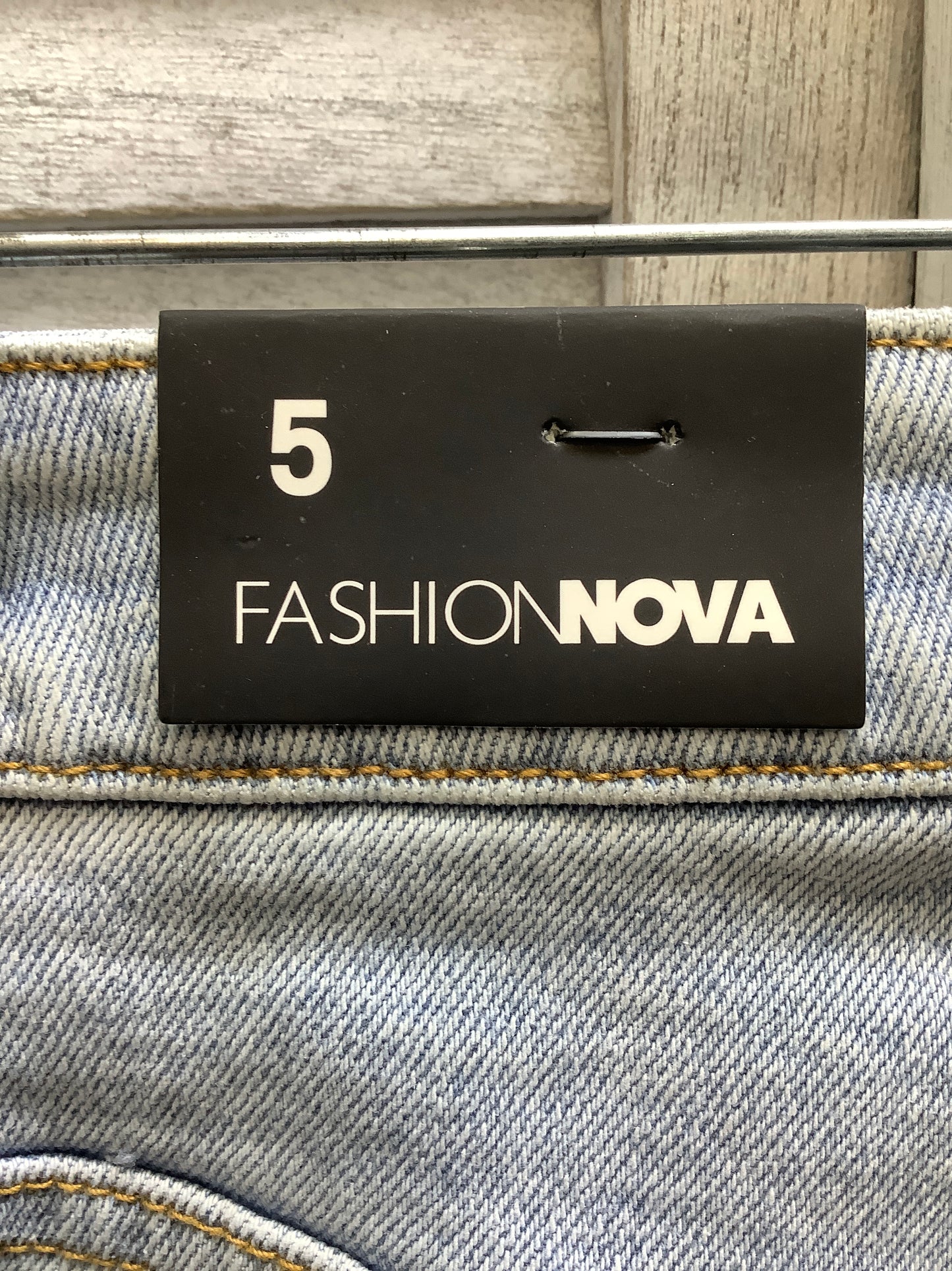 Jeans Straight By Fashion Nova In Blue Denim, Size: 5