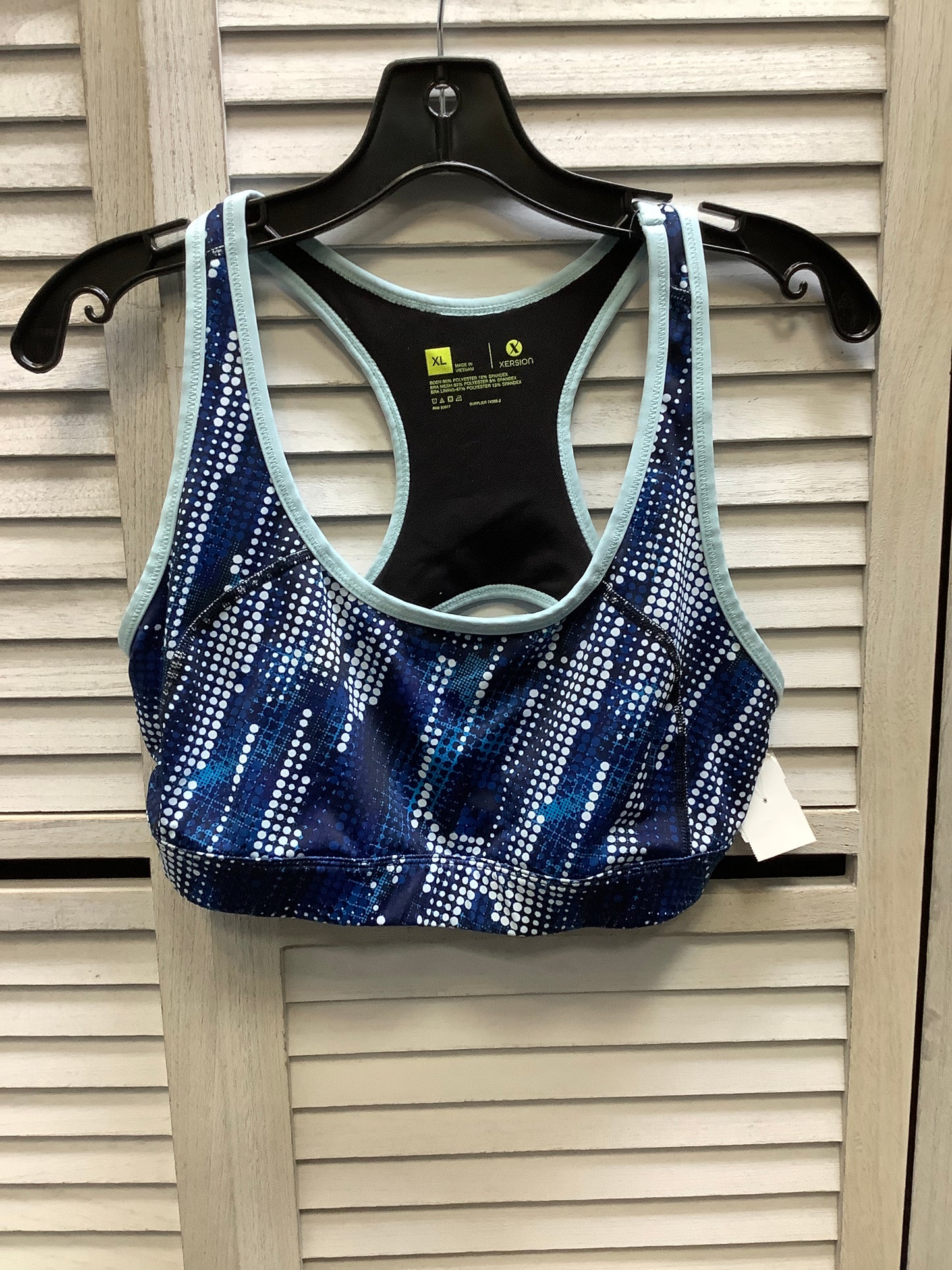 Athletic Bra By Xersion In Blue, Size: Xl