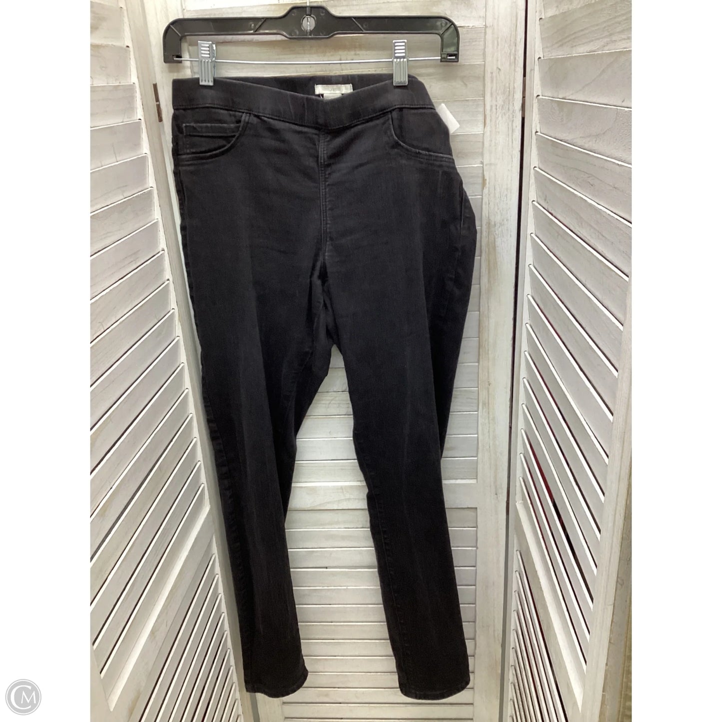 Jeans Skinny By H&m In Black Denim, Size: 8