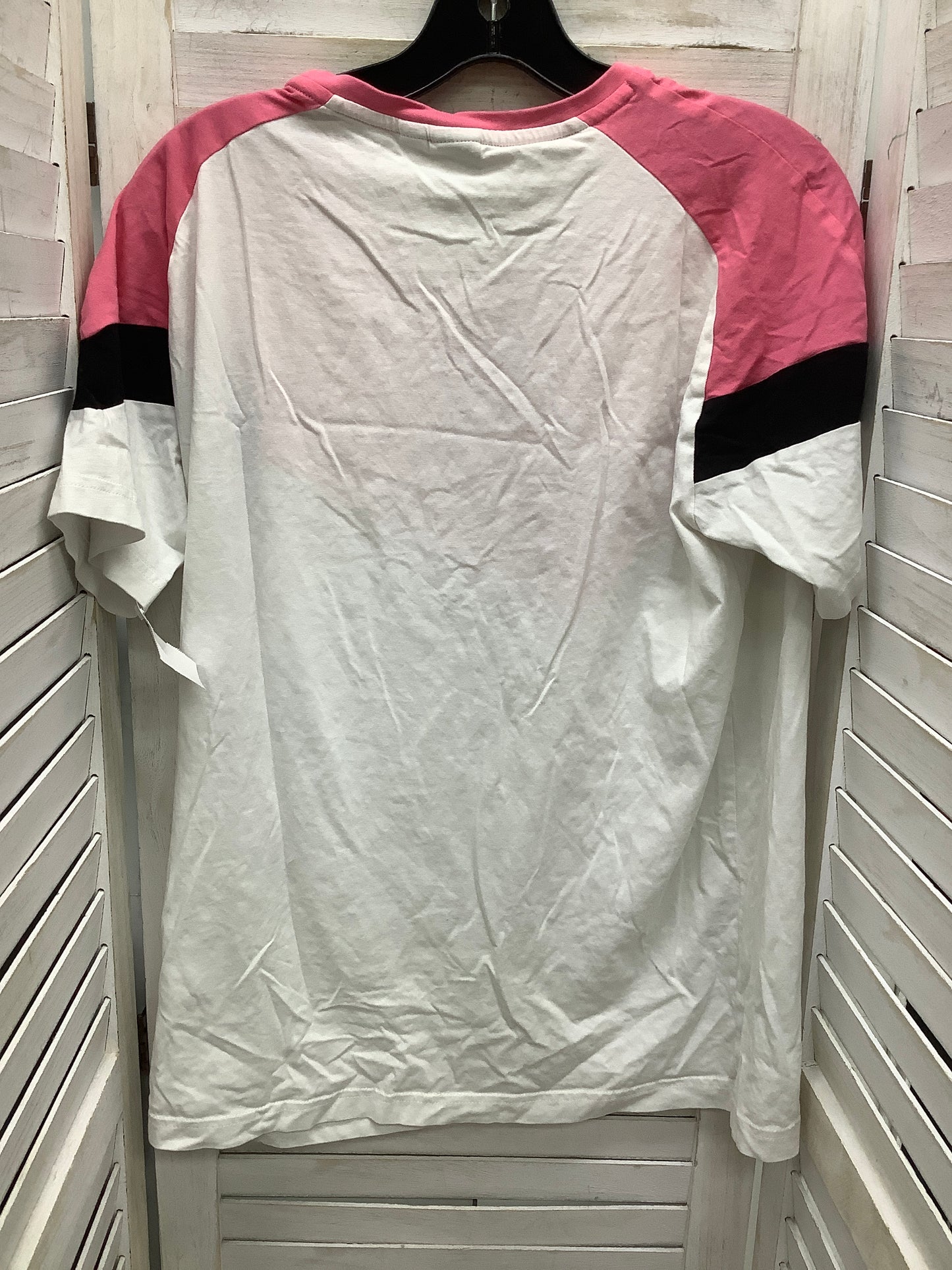 Athletic Top Short Sleeve By Puma In Pink, Size: M