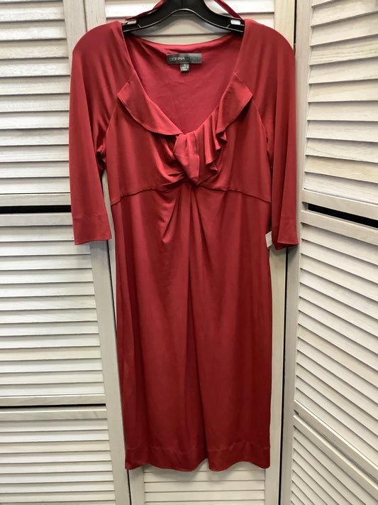 Dress Casual Midi By Donna Ricco In Red, Size: 6