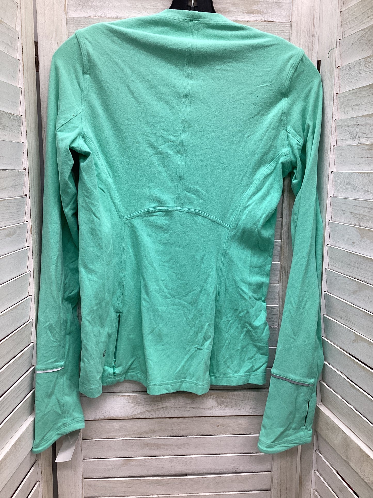 Athletic Top Long Sleeve Crewneck By Lululemon In Teal, Size: 6