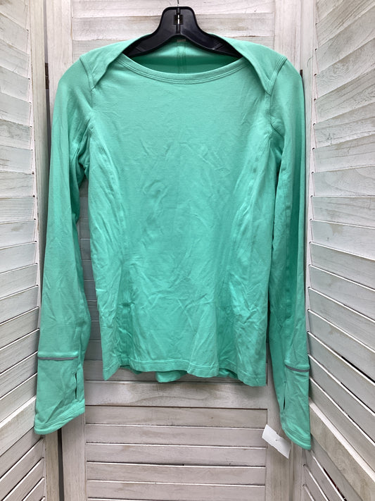 Athletic Top Long Sleeve Crewneck By Lululemon In Teal, Size: 6