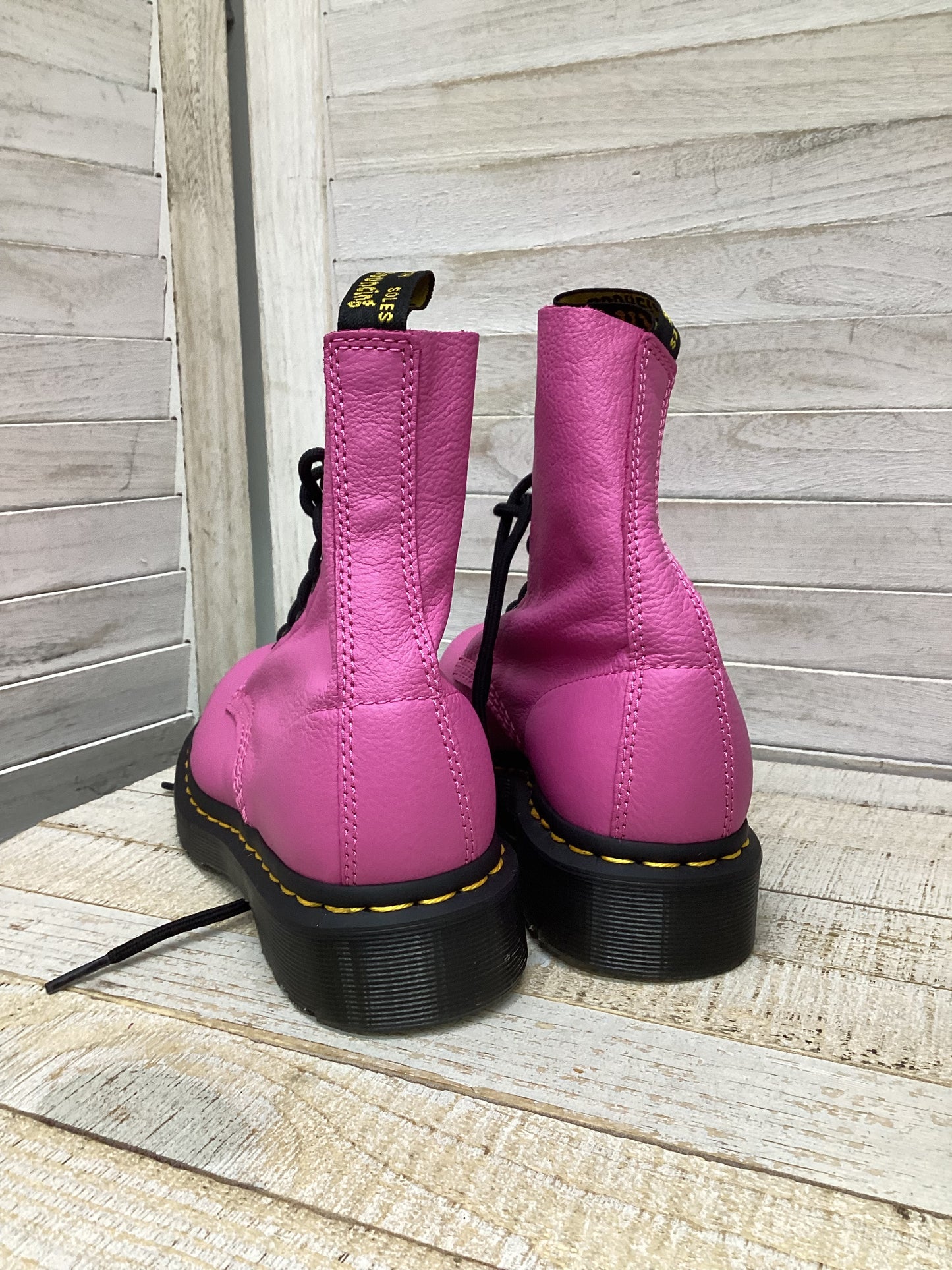 Boots Combat By Dr Martens In Pink, Size: 7