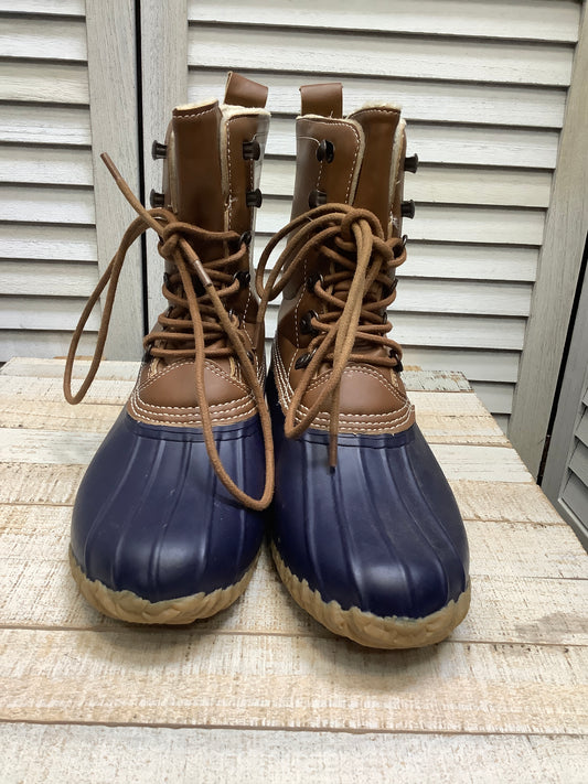 Boots Hiking By Esprit In Navy, Size: 8.5