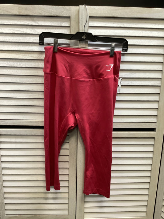 Athletic Leggings By Gym Shark In Pink, Size: L