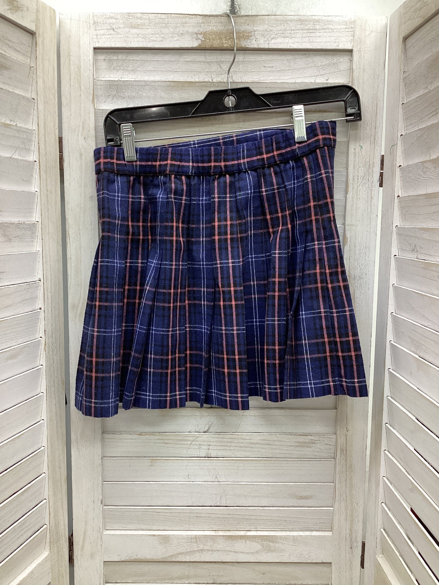 Skirt Mini & Short By Simply Southern In Plaid Pattern, Size: S