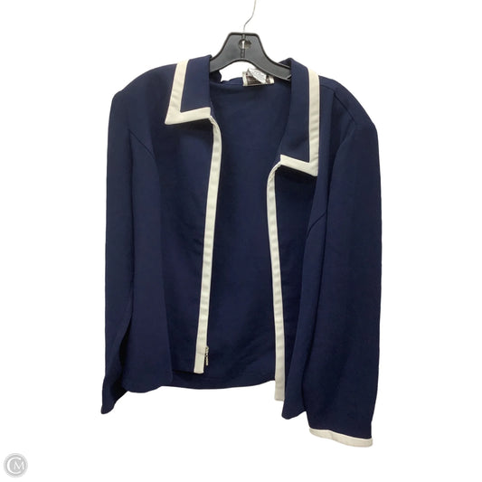 Blazer By Karin Stevens In Navy, Size: 18