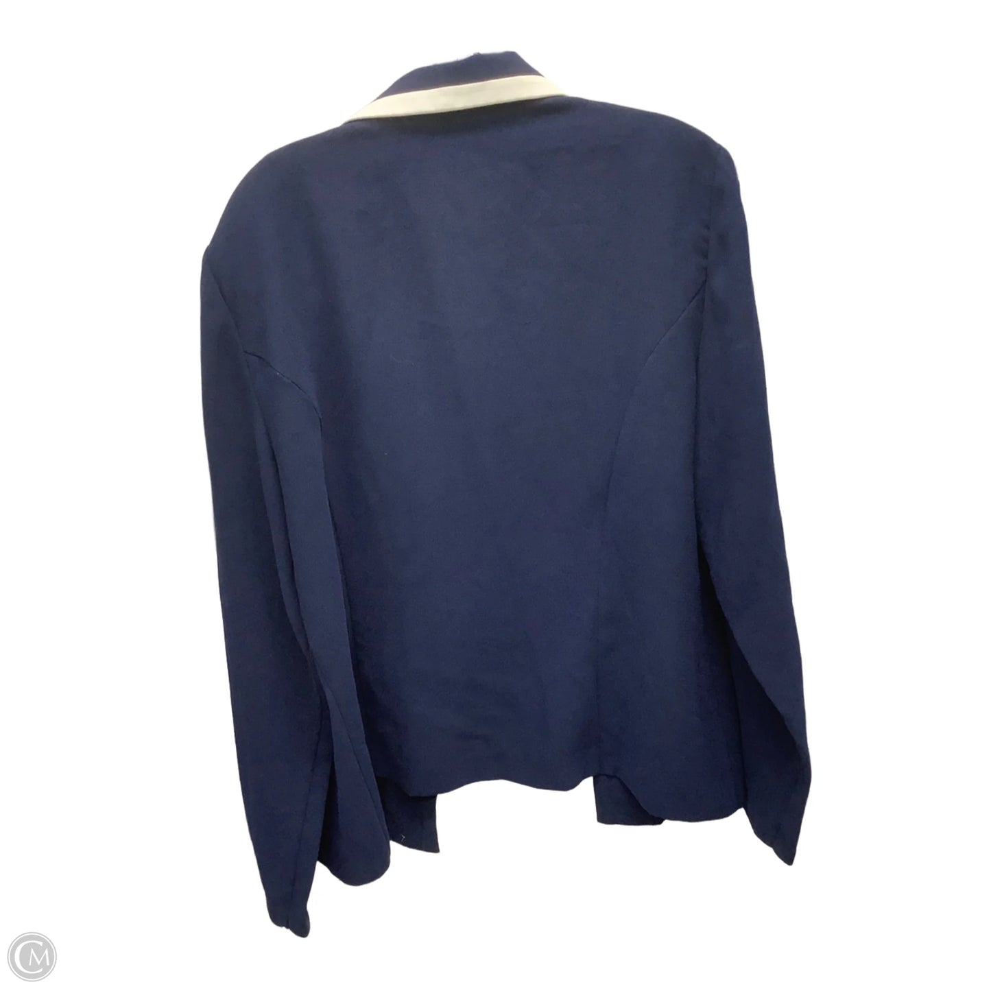 Blazer By Karin Stevens In Navy, Size: 18