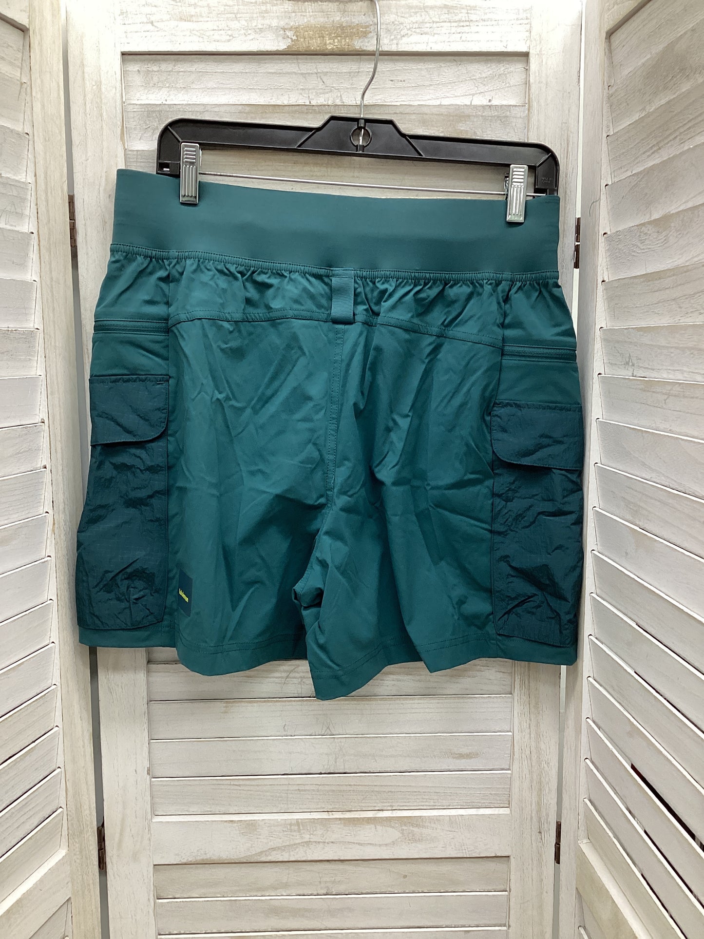 Athletic Shorts By Lululemon In Teal, Size: 10