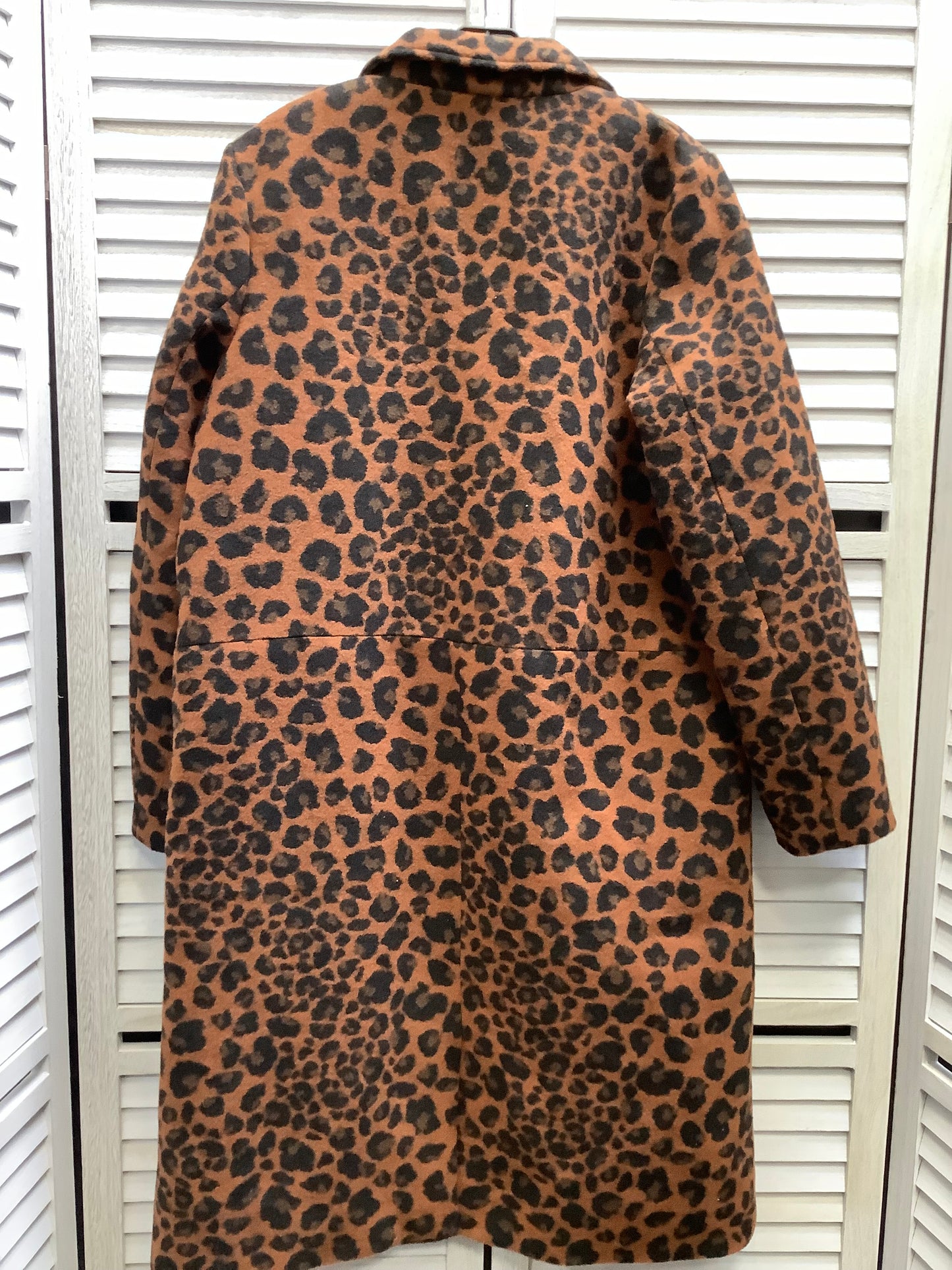 Coat Peacoat By A New Day In Animal Print, Size: S