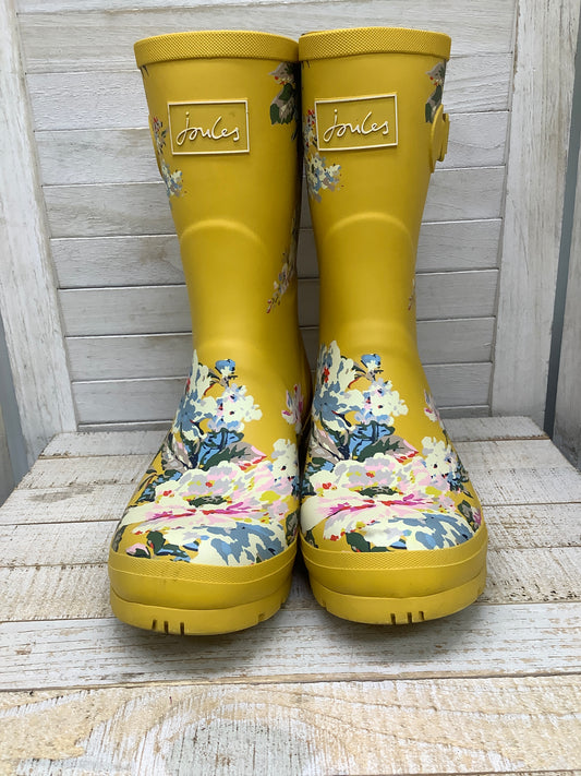 Boots Rain By Joules In Floral Print, Size: 10