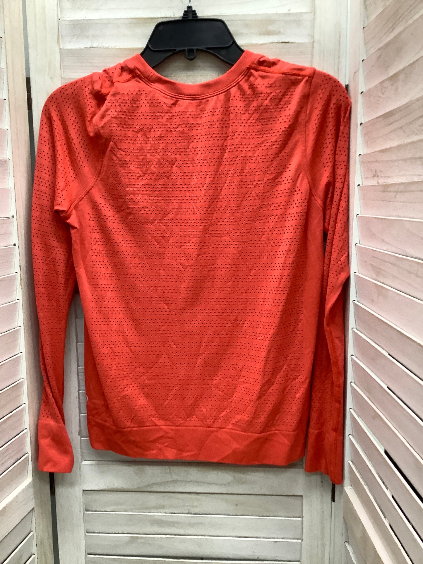 Athletic Top Long Sleeve Crewneck By Lululemon In Peach, Size: 6