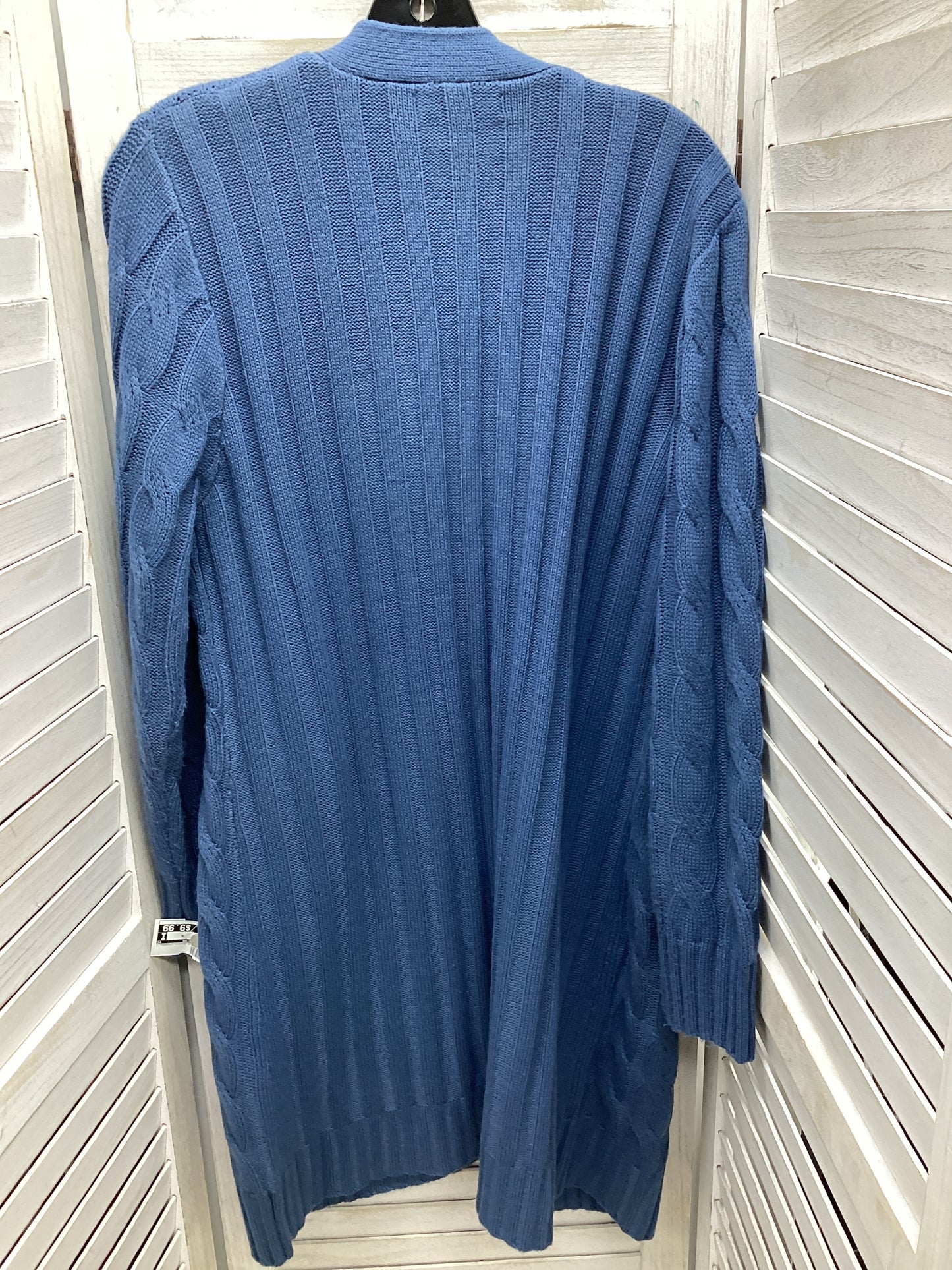 Cardigan By Clothes Mentor In Blue, Size: L