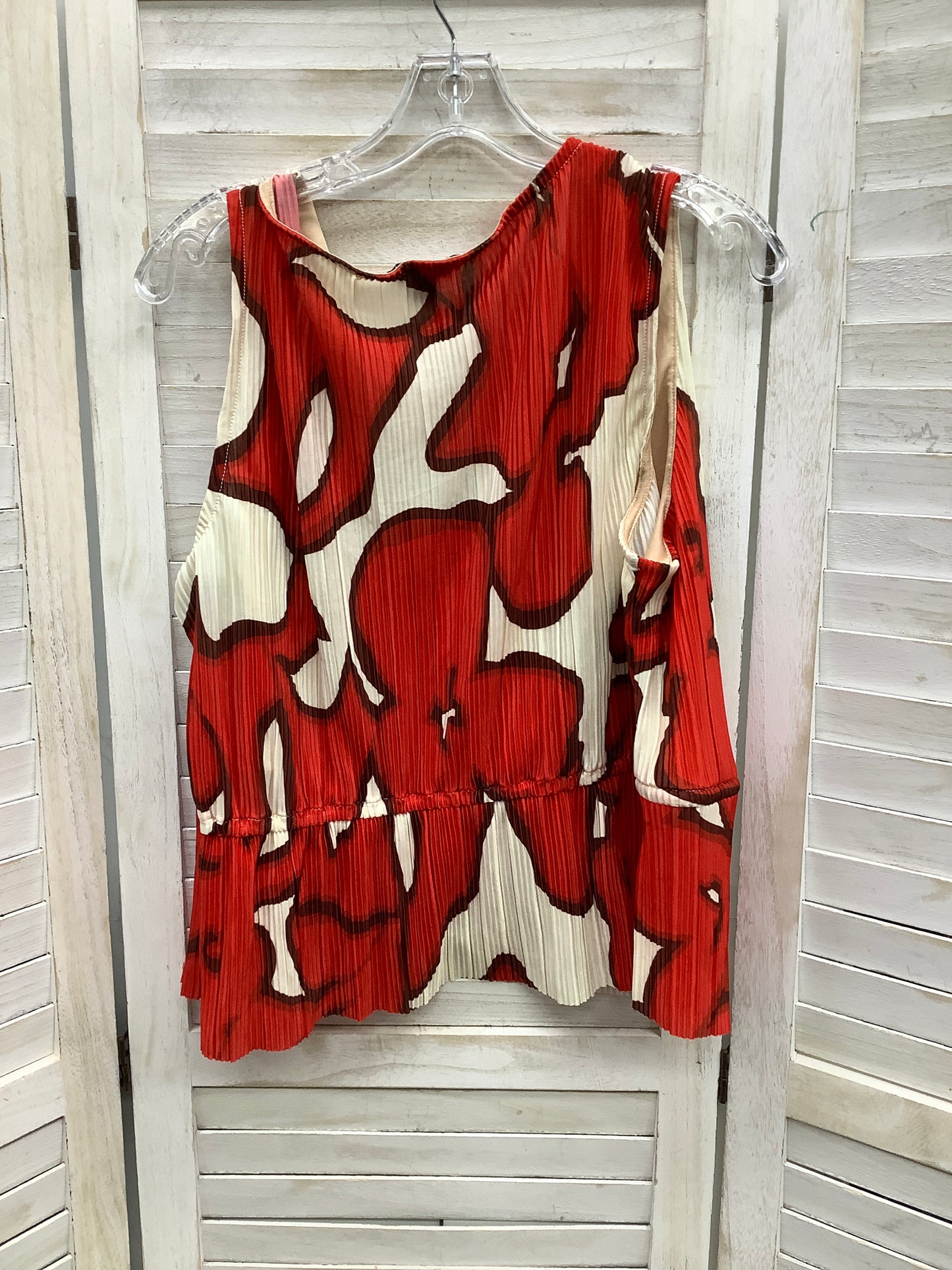 Top Sleeveless By Nine West In Red, Size: Xl