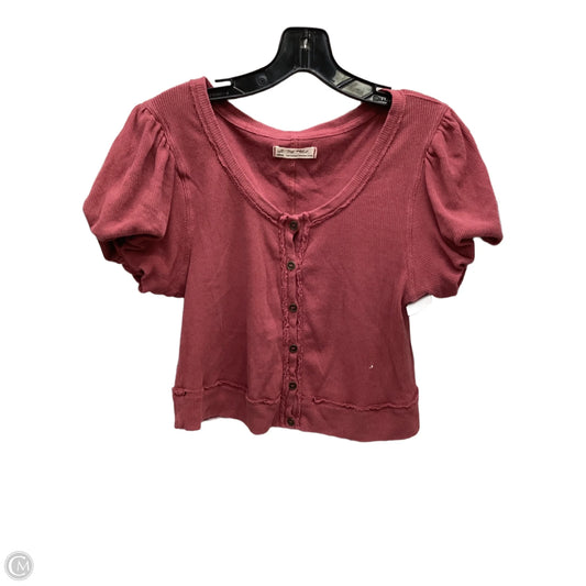 Top Short Sleeve By We The Free In Pink, Size: M