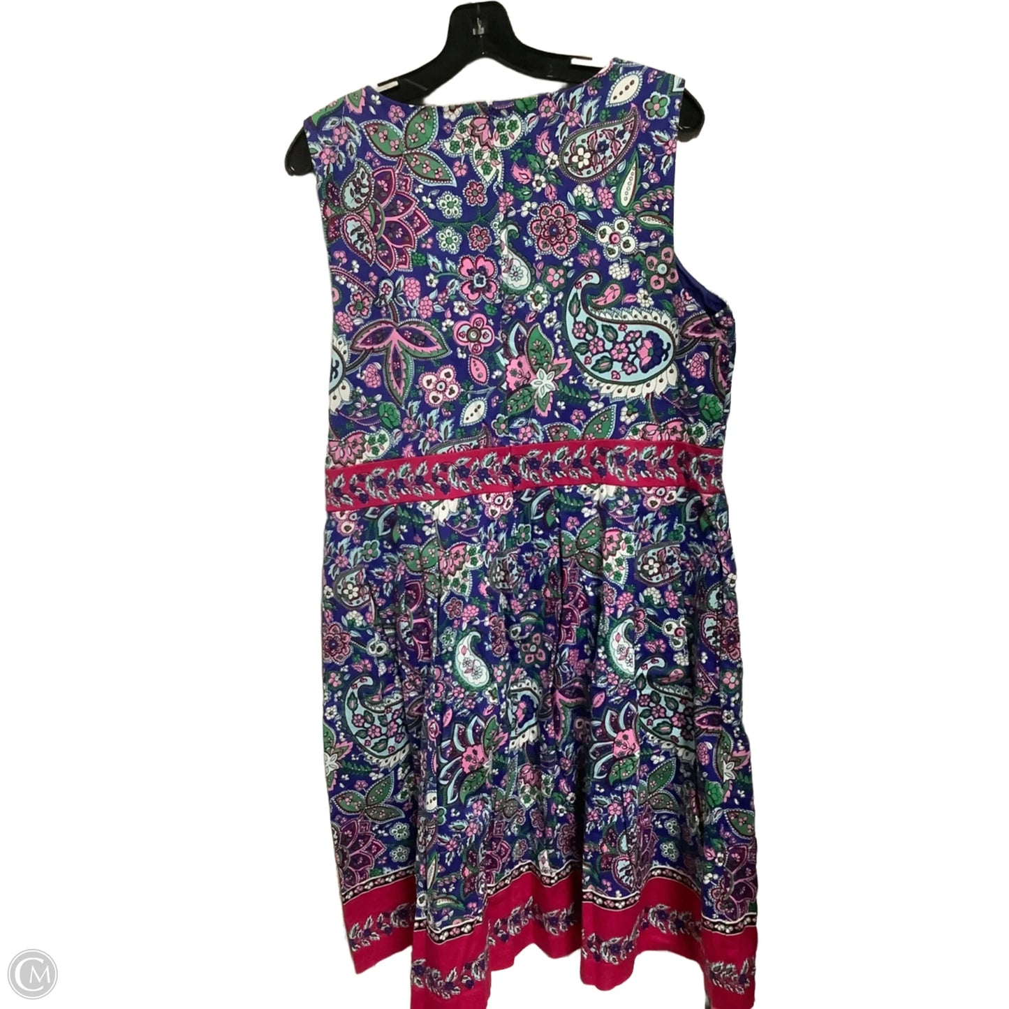 Dress Casual Midi By Talbots In Floral Print, Size: 14