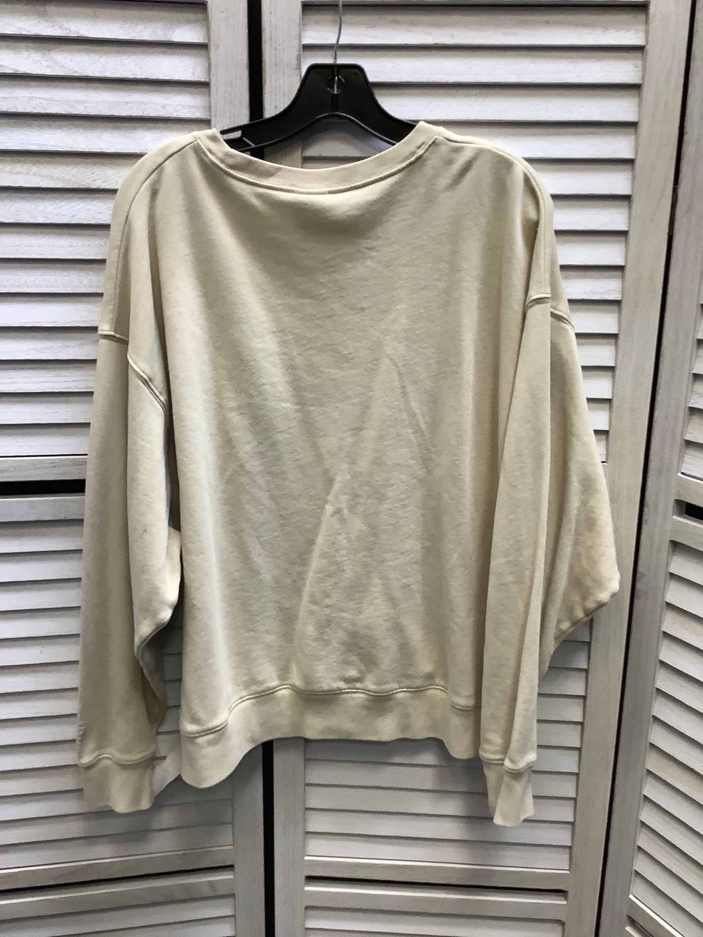 Sweatshirt Crewneck By Pink In Tan, Size: L