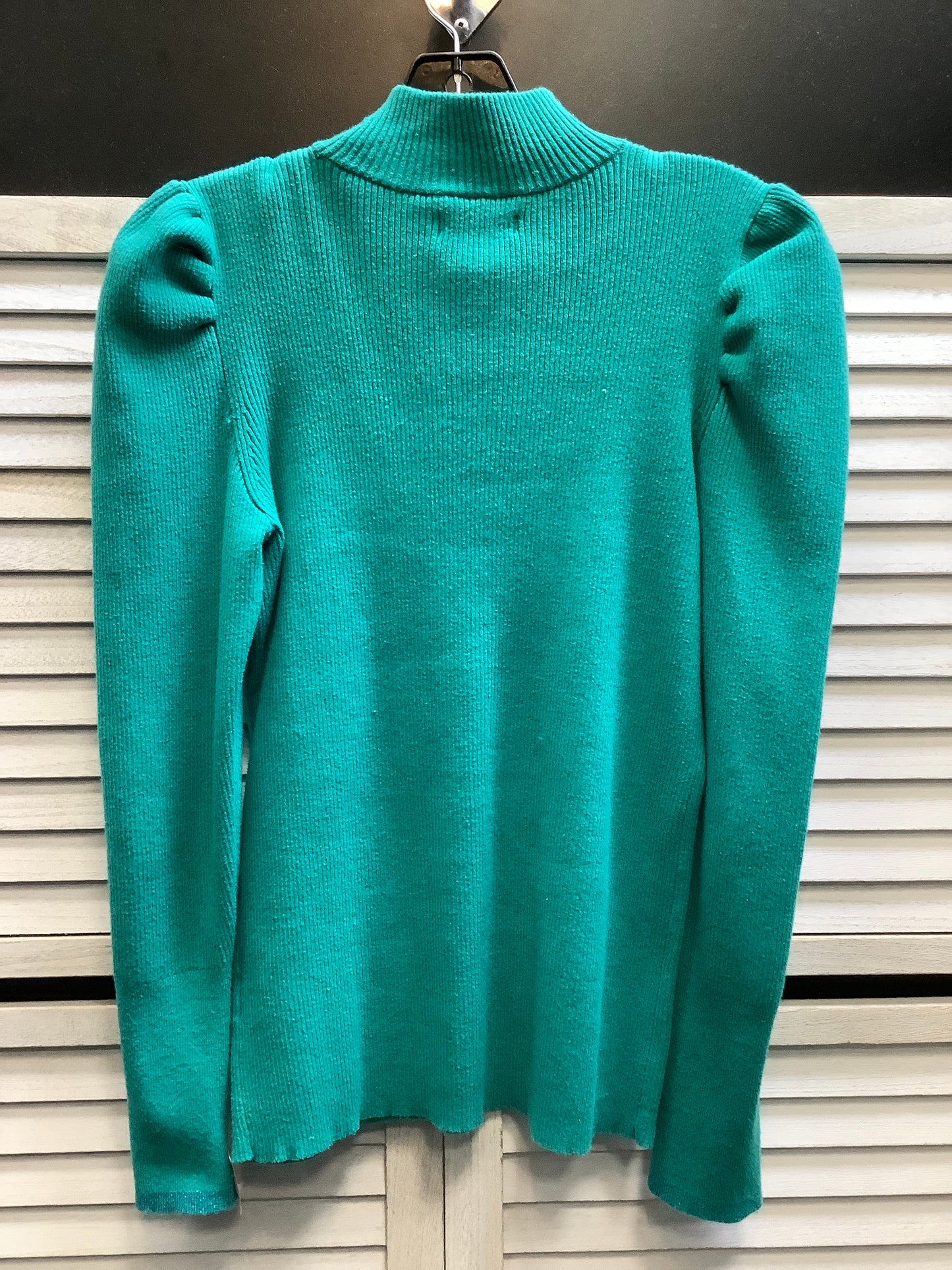 Top Long Sleeve By Nine West In Teal, Size: M