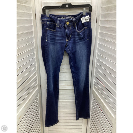Jeans Skinny By American Eagle In Blue Denim, Size: 6