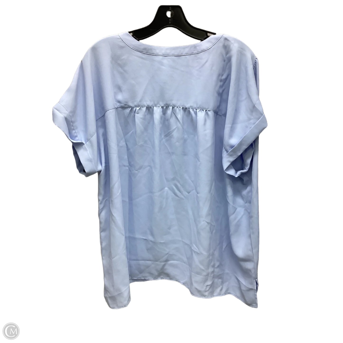 Top Short Sleeve By Ann Taylor In Blue, Size: Xl