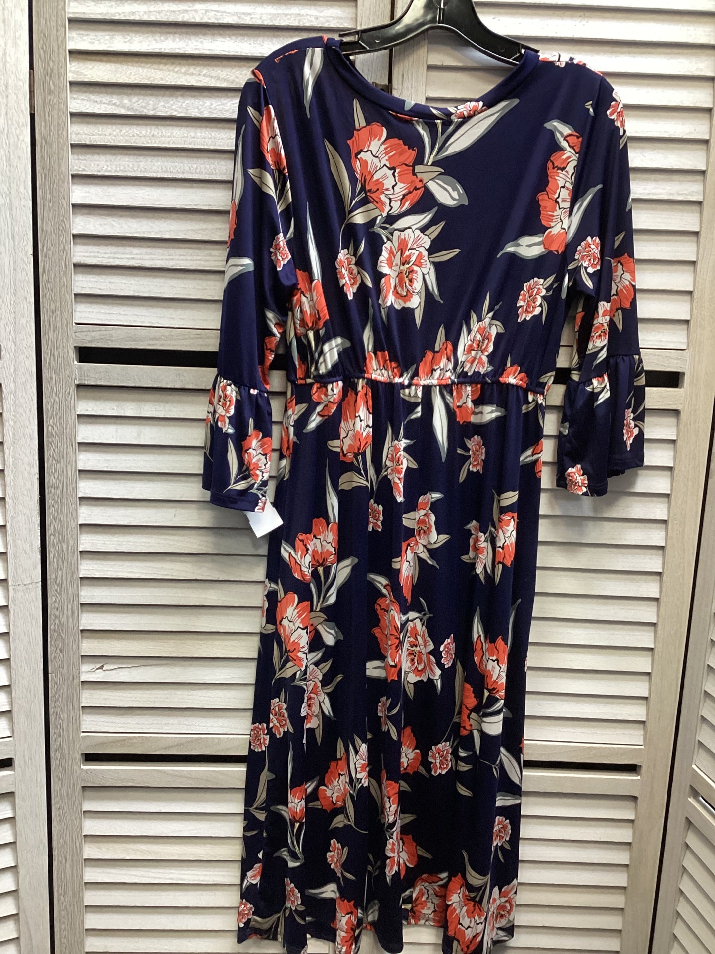 Dress Casual Midi By Pink Blush In Floral Print, Size: Xl