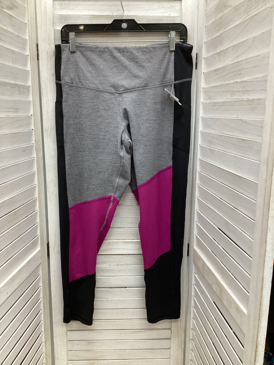 Athletic Leggings By Champion In Grey, Size: Xl