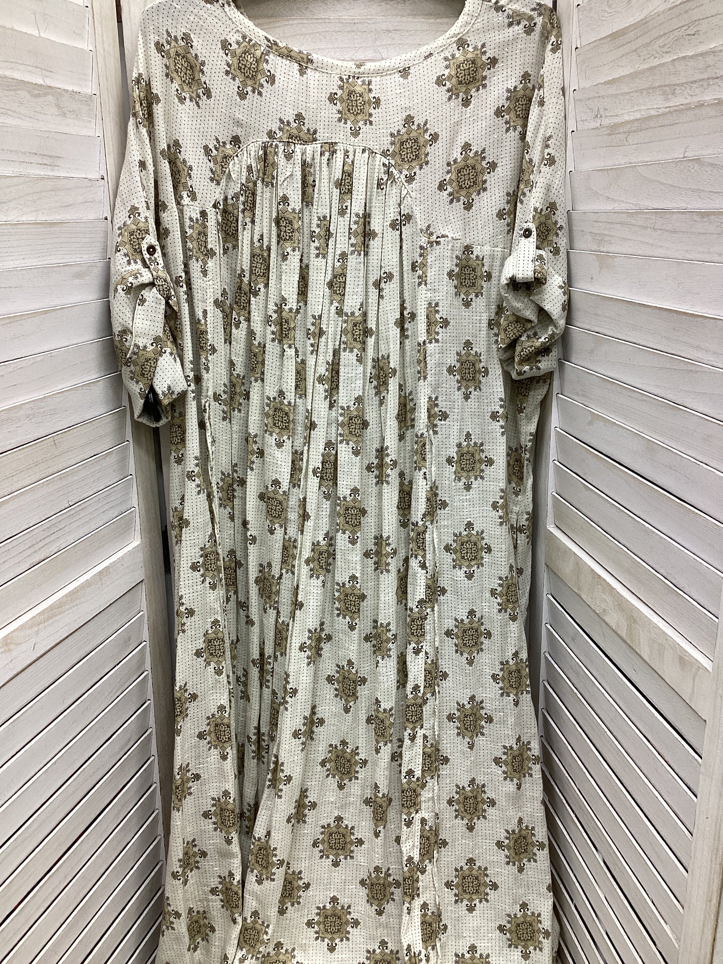 Dress Casual Maxi By Free People In Tan, Size: L