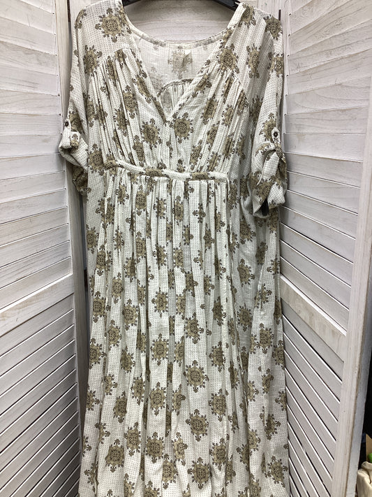 Dress Casual Maxi By Free People In Tan, Size: L