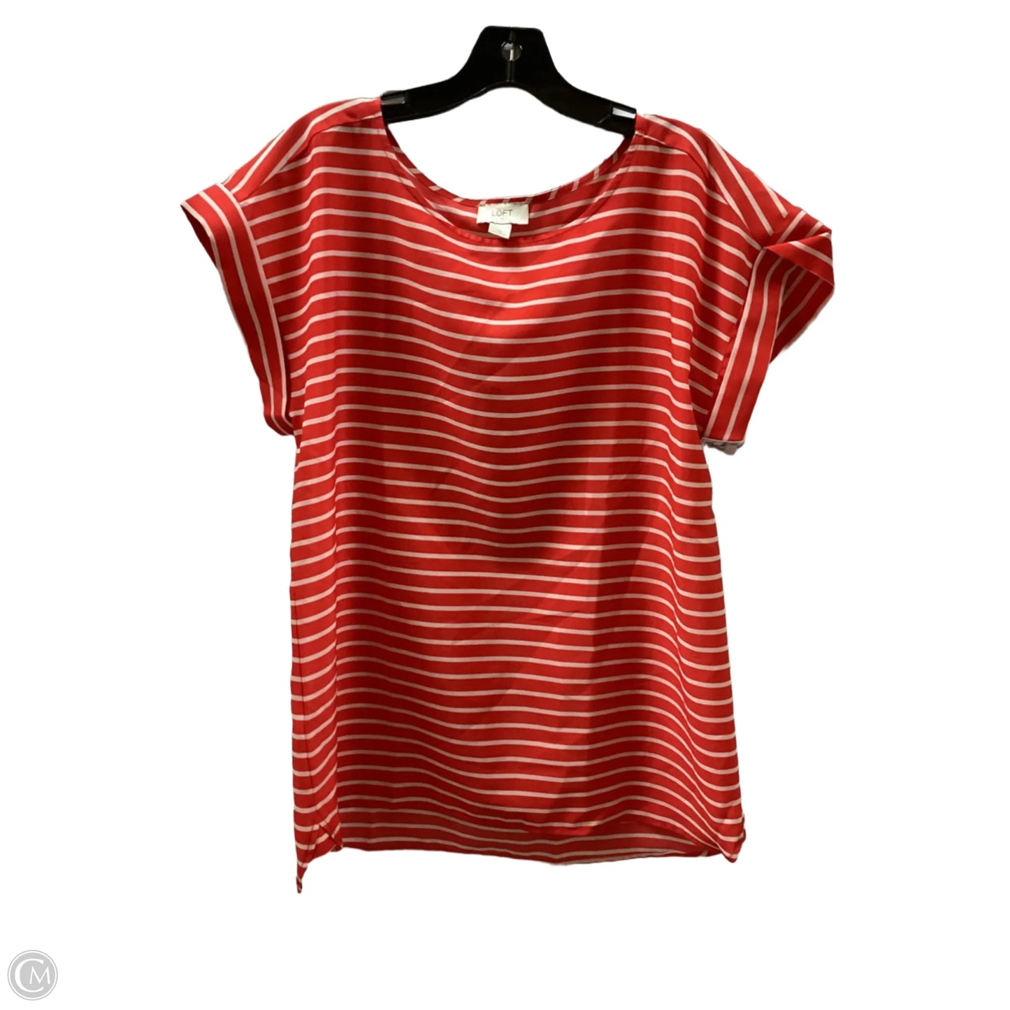 Top Short Sleeve By Loft In Red, Size: 12