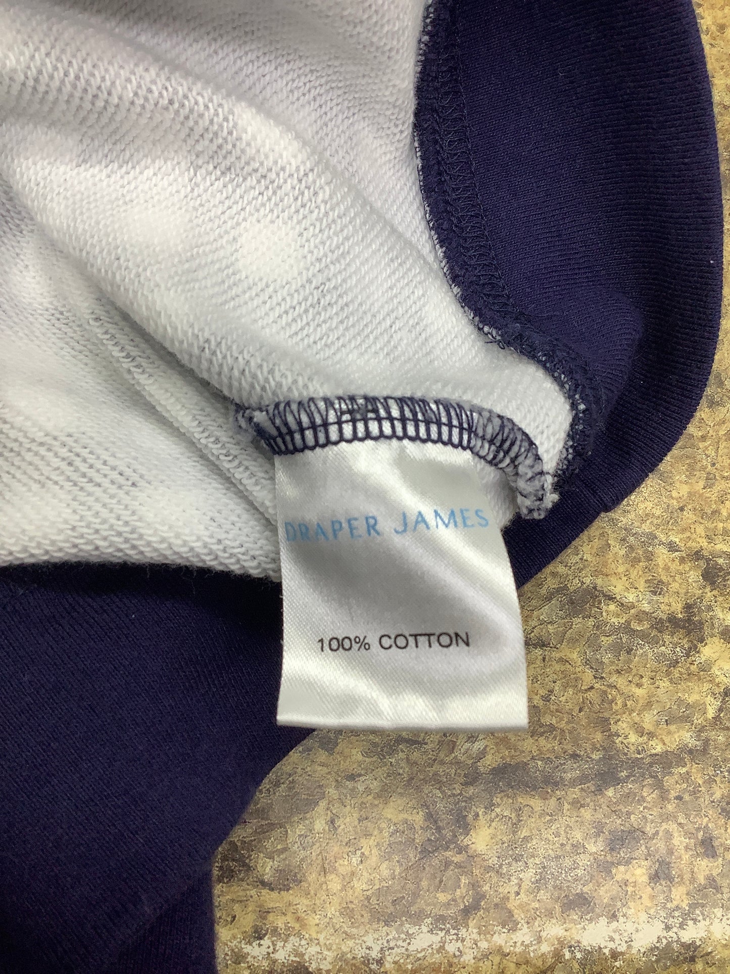 Sweatshirt Crewneck By Draper James In Blue & White, Size: Xl