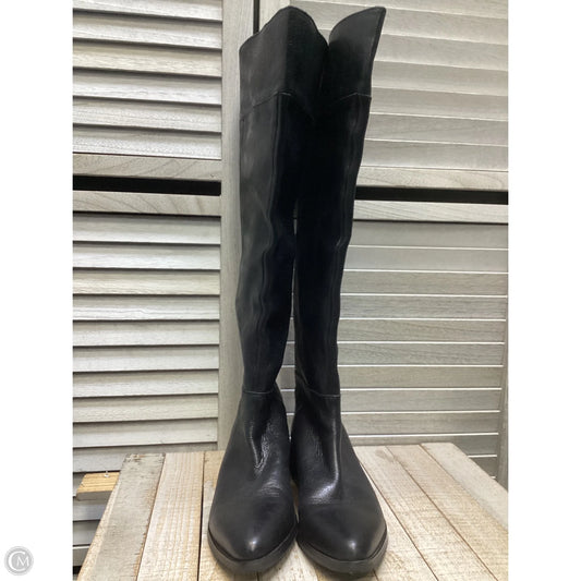 Boots Mid-calf Flats By Franco Sarto In Black, Size: 7.5