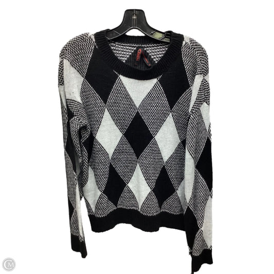 Sweater By Yoki In Black White, Size: M