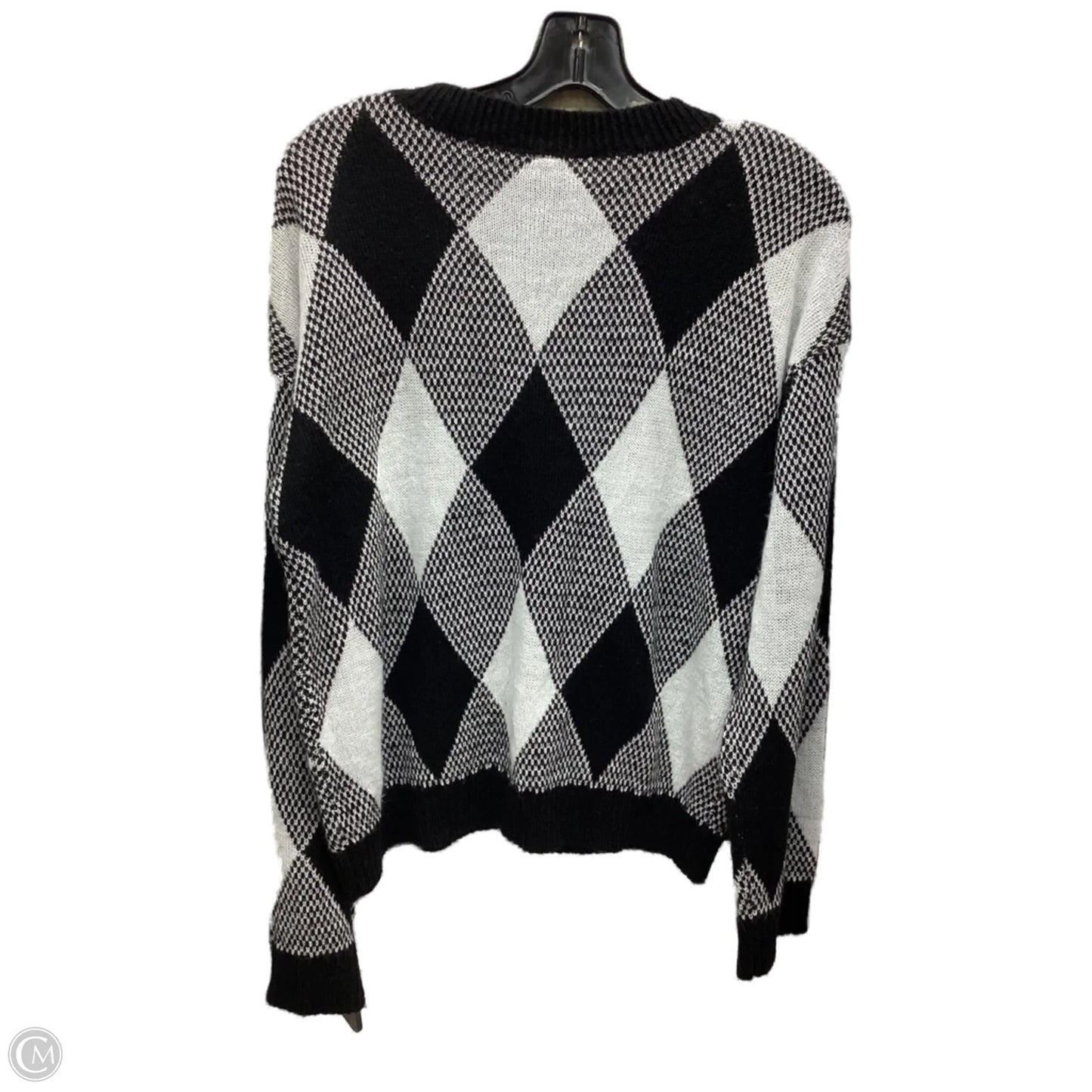 Sweater By Yoki In Black White, Size: M