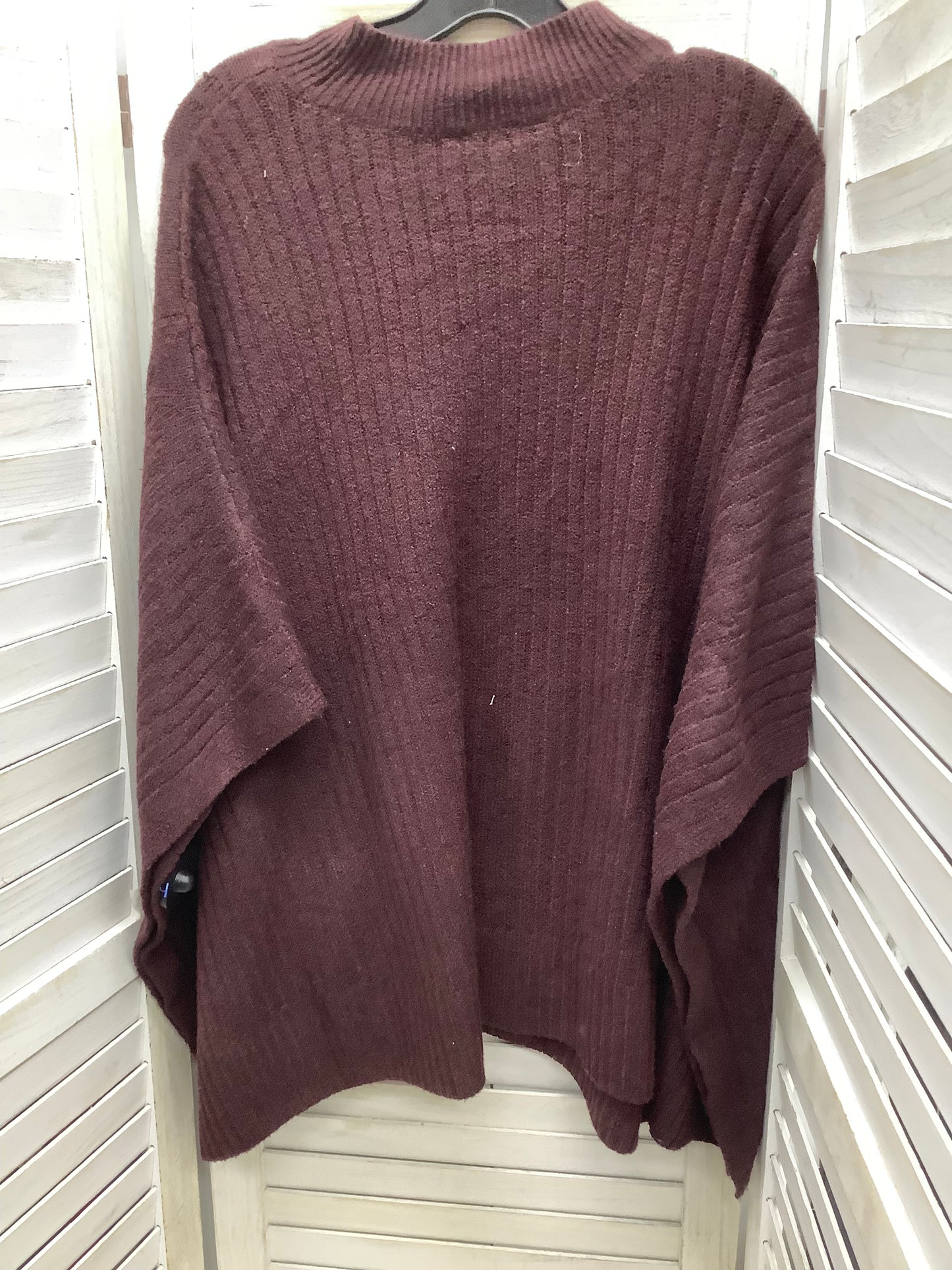 Sweater By Simply Vera In Wine, Size: 2x