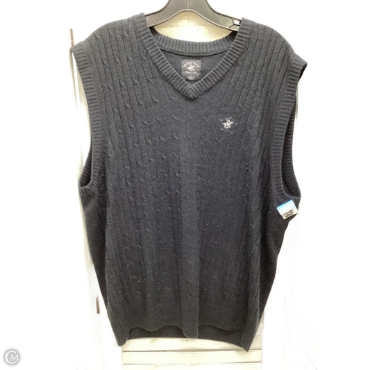 Vest Sweater By Beverly Hills Polo Club In Black, Size: L