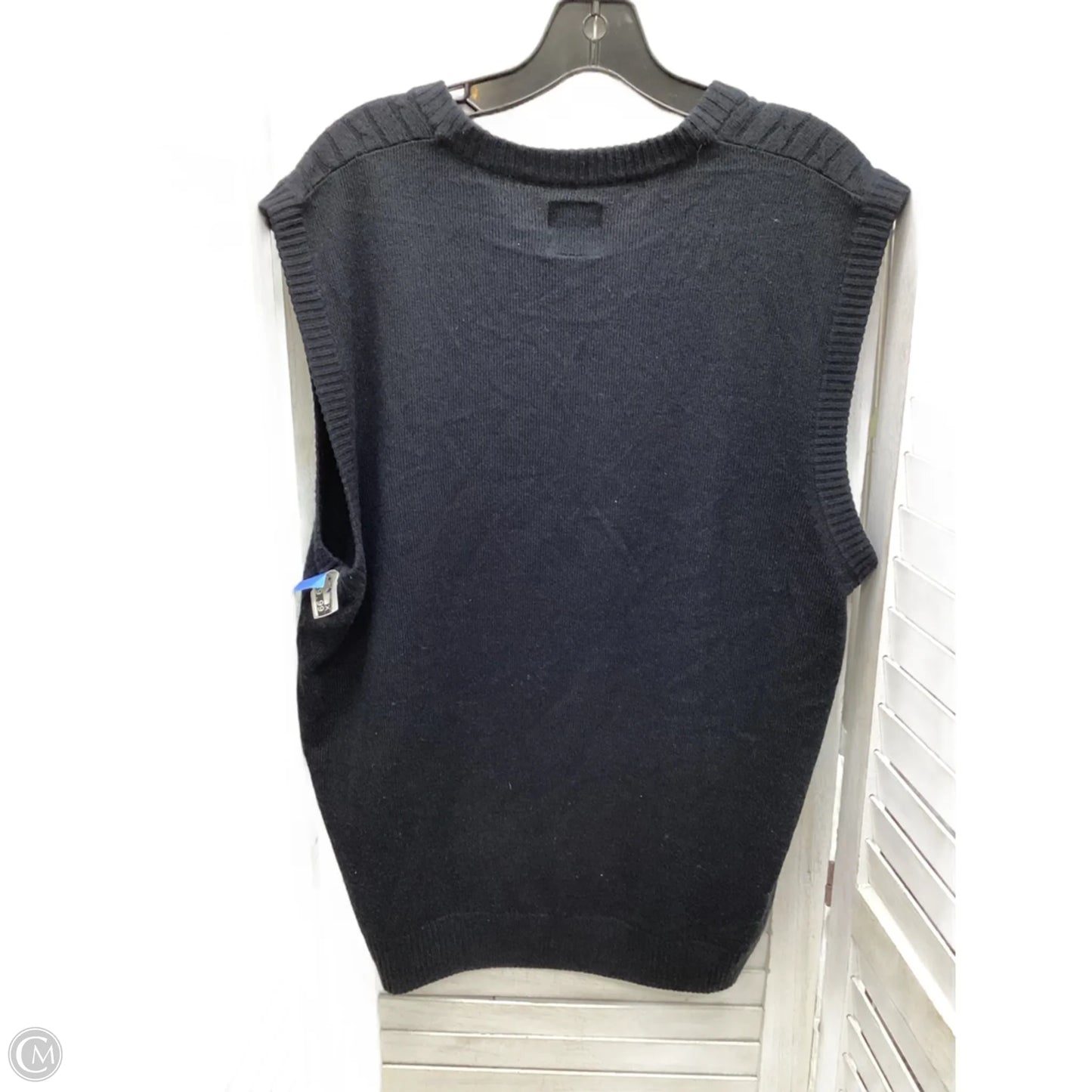Vest Sweater By Beverly Hills Polo Club In Black, Size: L